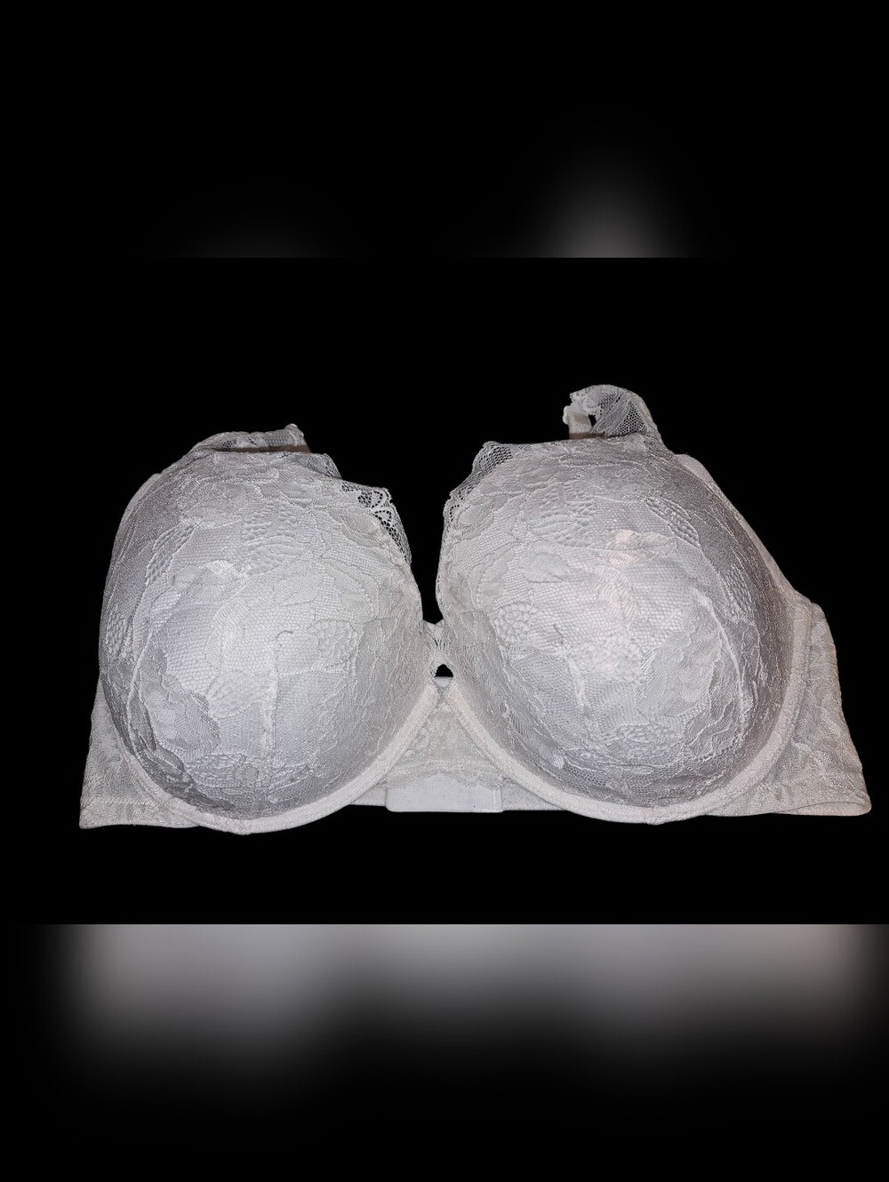 Torrid White Floral Lace Push-Up Plunge Bra Size 42DDD